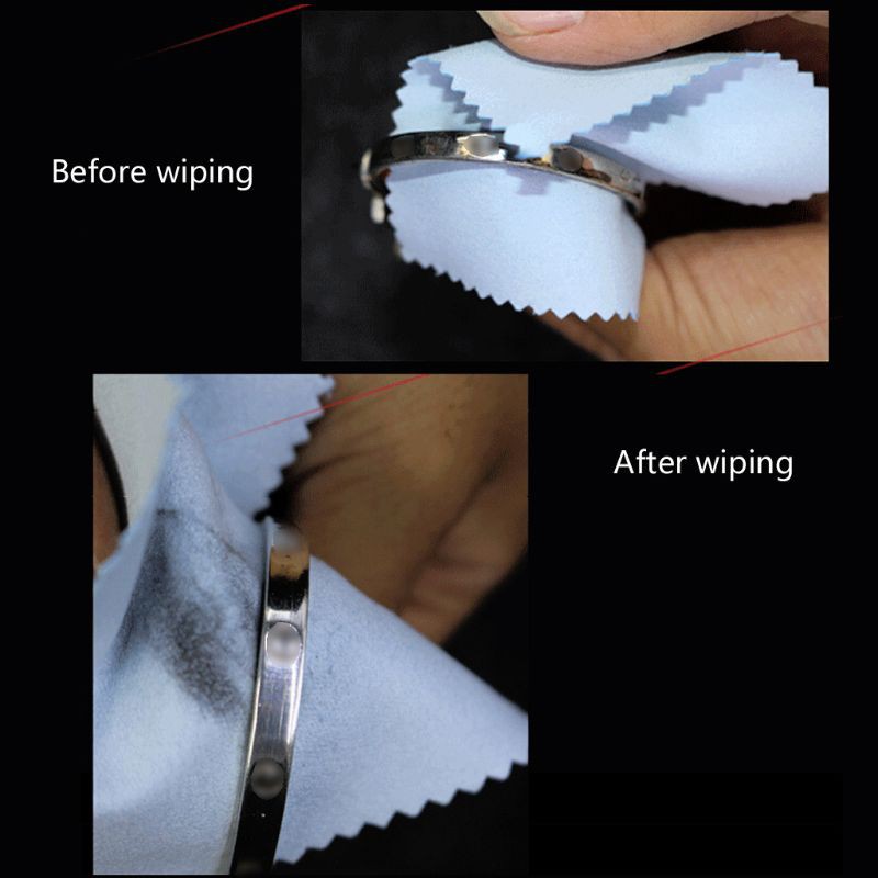 Bộ 10 miếng vải vệ sinh đánh bóng trang sức vàng bạc