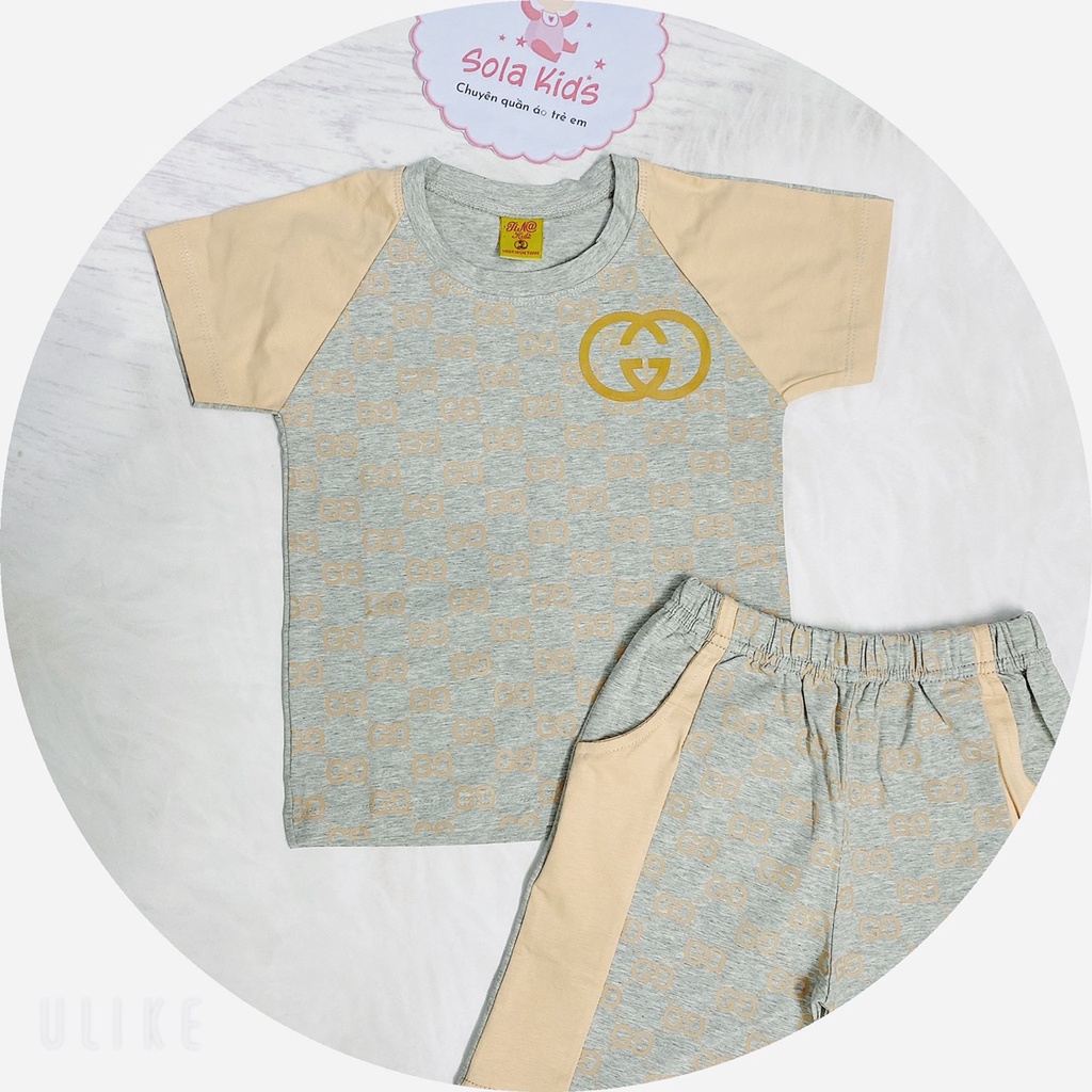 Bộ chữ GG xám phối kem