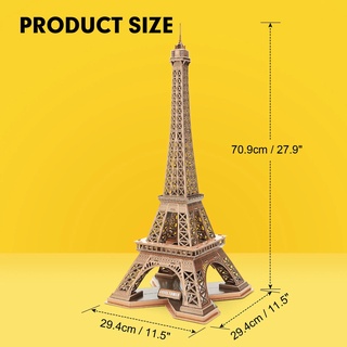 Mô hình giấy 3D CubicFun - Tháp Eiffel - Pháp DS0998h/L091h