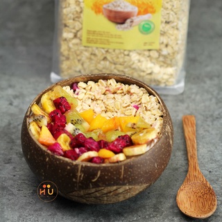 [Chuẩn xuất khẩu] Tô/Bát gáo dừa khắc hoa văn Com[ Com Pattern Coconut Bowl]