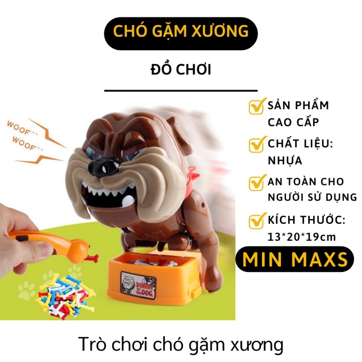 Trò Chơi Chó Giữ Xương - Bộ Đồ Chơi Gắp Trộm Xương Chó Bull Canh Thông Minh 7745 [MINMAXS]