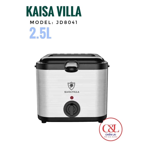 ✨NỒI CHIÊN NGẬP DẦU KAISA VILLA JD-8041✨