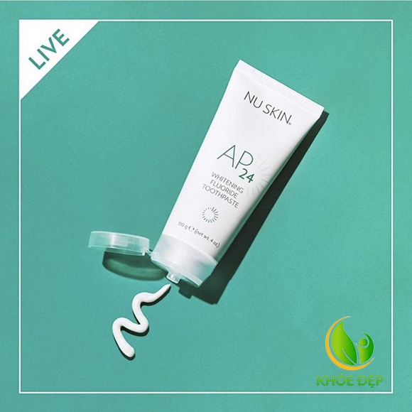 [Mẫu Mới] Kem đánh răng AP24 Nuskin Whitening Flouride Toothpaste Mỹ