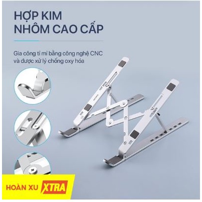 Giá đỡ máy tính, laptop, máy tính bảng, macbook,ipad, kệ đỡ điện thoại bằng nhôm cao cấp tản nhiệt, sử dụng dễ dàng