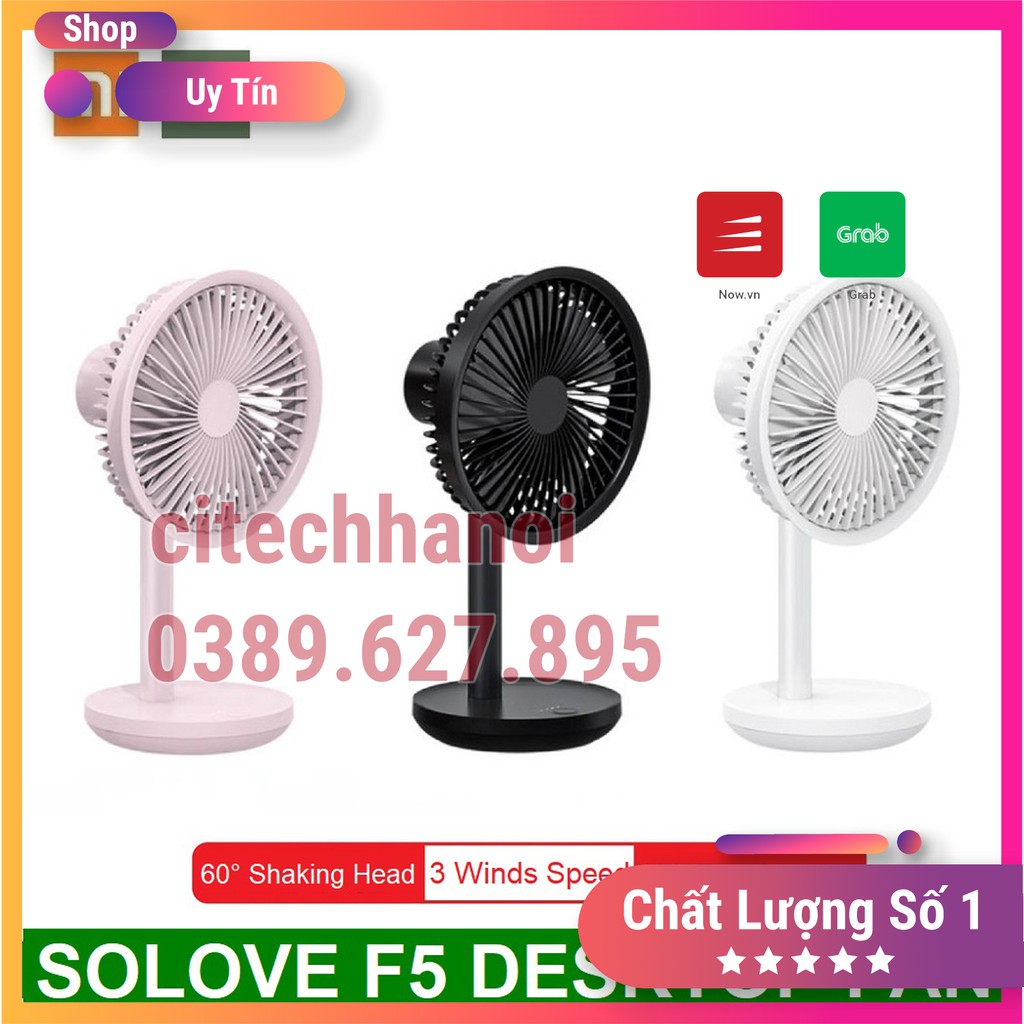[SIÊU MÁT] QUẠT TÍCH ĐIỆN MINI ĐỂ BÀN XIAOMI SOLOVE F5