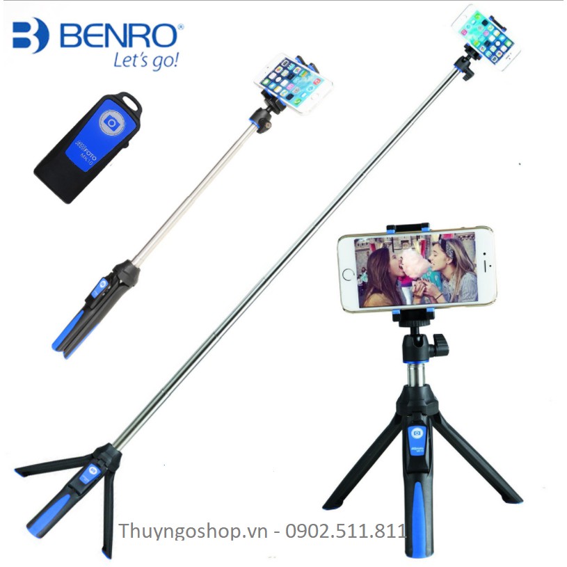 Tripod kiêm gậy tự sướng BENGO MK10