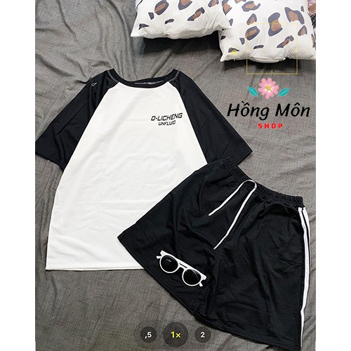 [ FREESHIP + SIÊU GIẢM GIÁ ] Set Đồ Thể Thao Nam Nữ Phối Tay Raplang,Bộ Đồ Thể Thao Mặc NHà  Phong Cách unisex Cá Tính