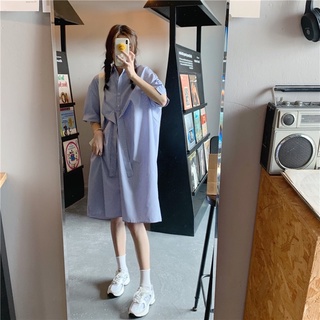 Đầm sọc suông mặc được 2 dáng