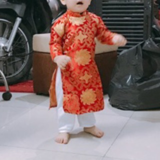 Áo dài gấm bé trai loại 1 (quần +áo)