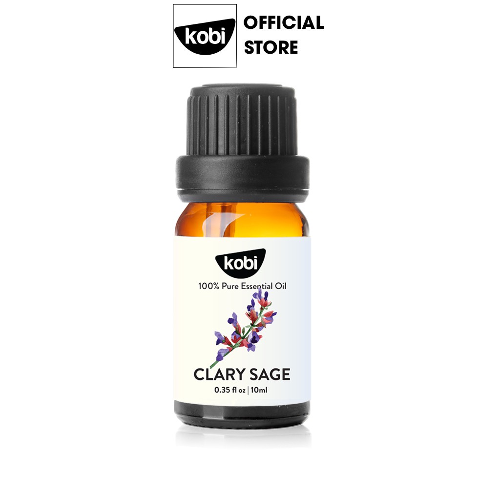 Tinh dầu Đơn Sâm Kobi Clary Sage essential oil giúp giảm stress, chống trầm cảm hiệu quả - 10ml