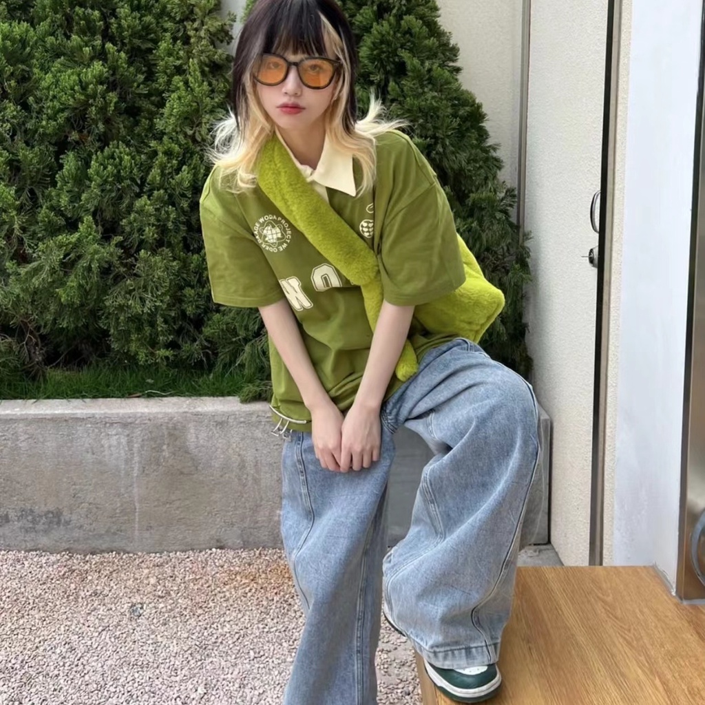 Áo Thun polo Tay Ngắn Phong Cách Mỹ Thời Trang Mùa Hè 2022 Mới Cho Nữ Z2 VZ6