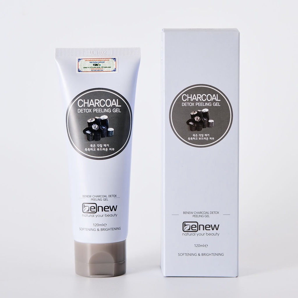 Tẩy tế bào chết than hoạt tính thải độc Benew Charcoal Detox Peeling Gel 120ml