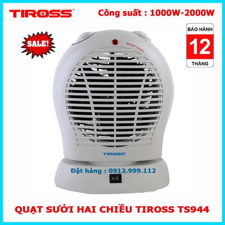 Quạt sưởi Tiross TS944 (Mã TS-944) - Quạt sưởi 2 chiều