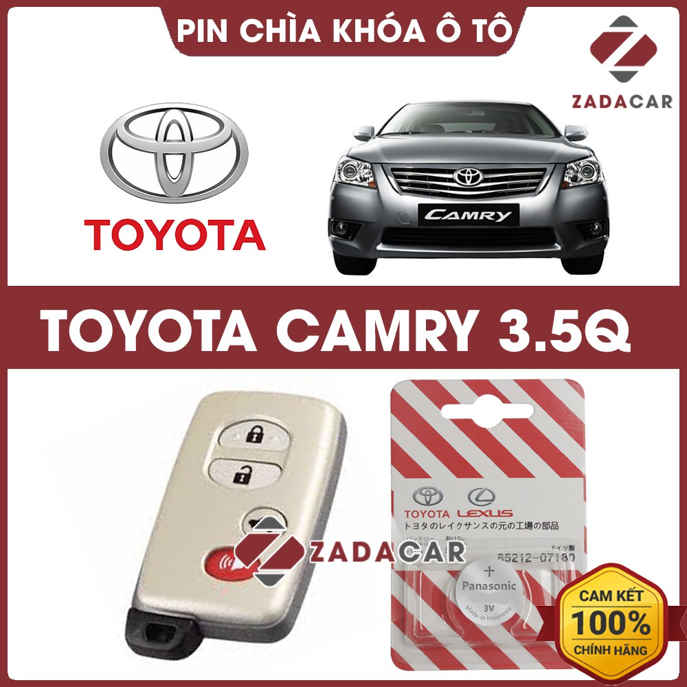 Pin chìa khóa ô tô Toyota Camry 3.5Q chính hãng Toyota sản xuất tại Indonesia 3V Panasonic