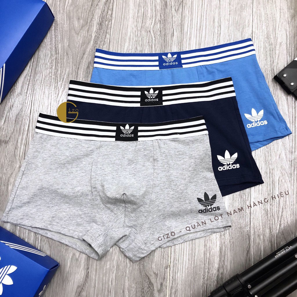 Quần lót nam boxer, quần sịp nam dáng đùi chất cotton siêu thấm hút- DAS01A