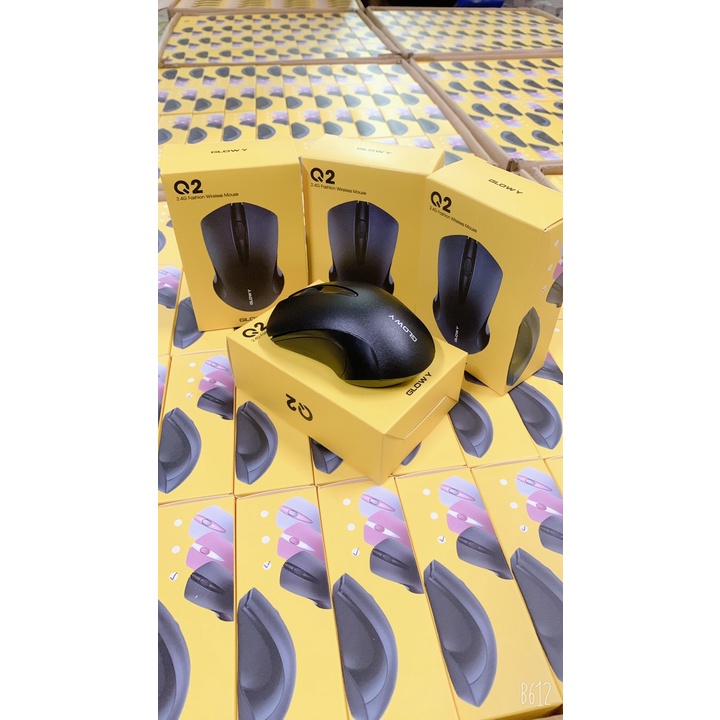 Chuột không dây Gloway Q2 - Chính hãng - Bảo hành 12 tháng ! Thiết Kế Đẹp Mắt, Lướt Chuột Êm Ái