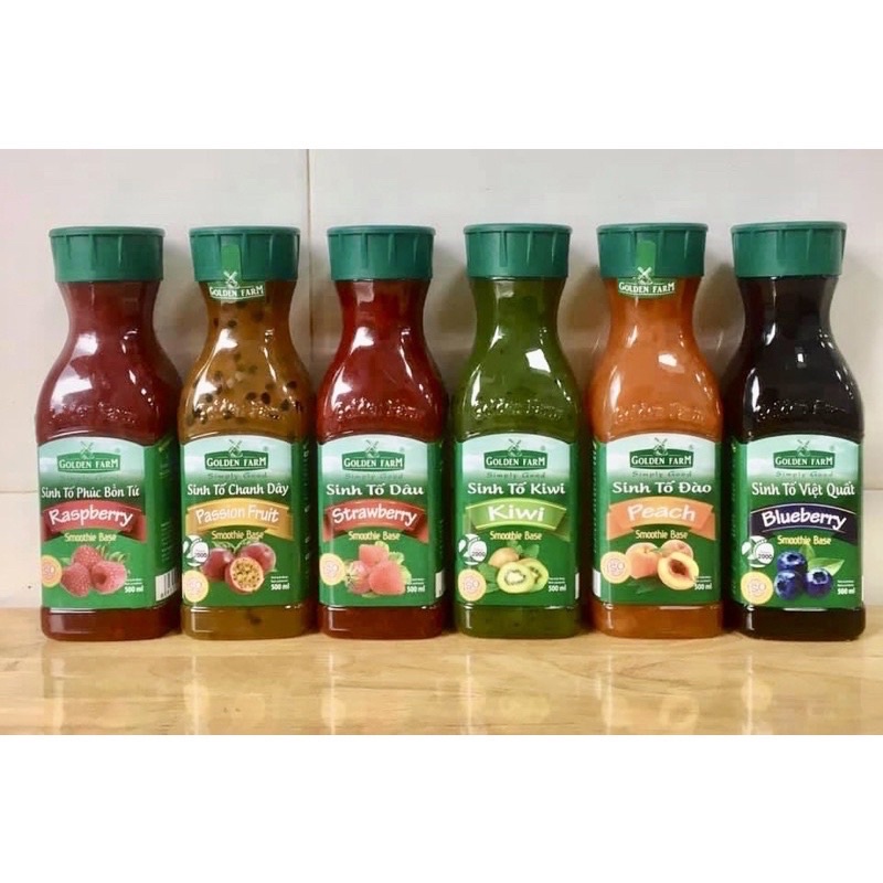 Mứt Trái Cây Nguyên Chất Sinh Tố Golden Farm 100G