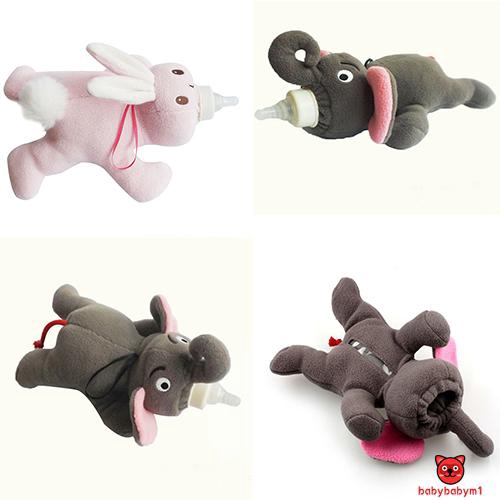 ì _ íCute Baby Soft Cartoon Feeding Milk Bottle Plush Pouch Covers Keep Warm Holders&amp;RAISE