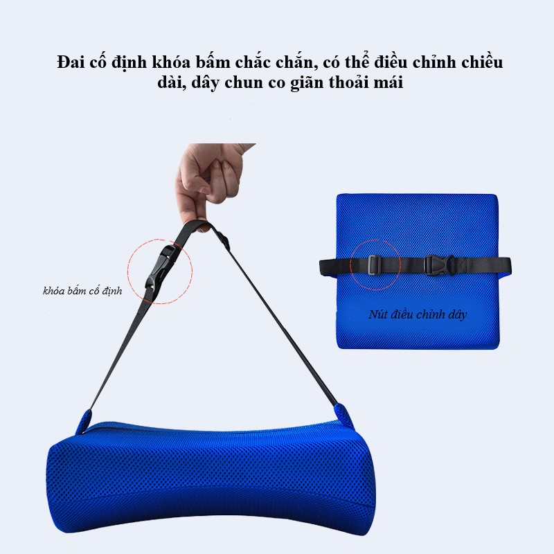 Gối tựa lưng văn phòng Doron chống đau mỏi thắt lưng cho dân văn phòng, lái xe G01