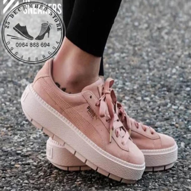 Giày PUMA_SUEDE_PLATFORM_TRACE (HỒNG)😍