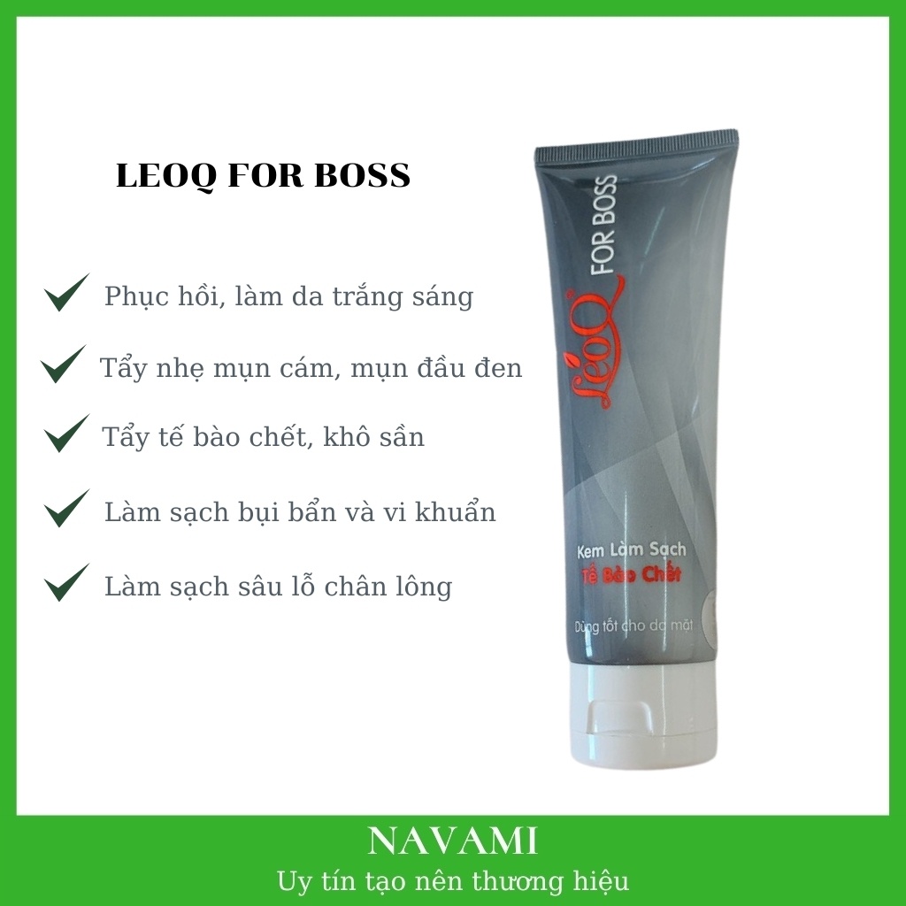 Gel tẩy tế bào chết cho nam giới LeoQ 120g