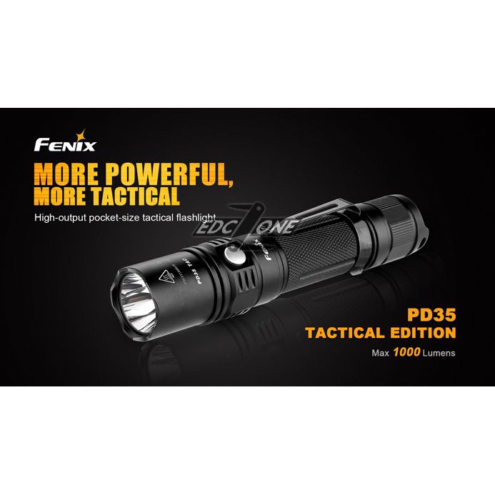 CHÍNH HÃNG FENIX - Đèn pin  PD35 Tactical - 1000 lumens (2015 Edition)