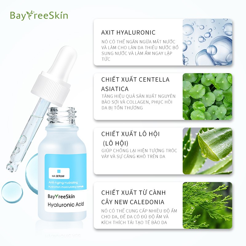 Tinh chất Hyaluronic Acid Bayfree dưỡng ẩm và làm trắng da hiệu quả 17ml