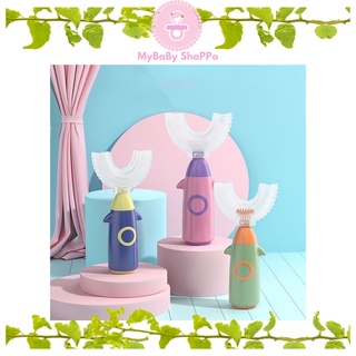   Mybabyshop  Bàn Chải Đánh Răng Silicon Hình Chữ U – Siêu Xinh Dành Cho Bé 1–12 Tuổi 