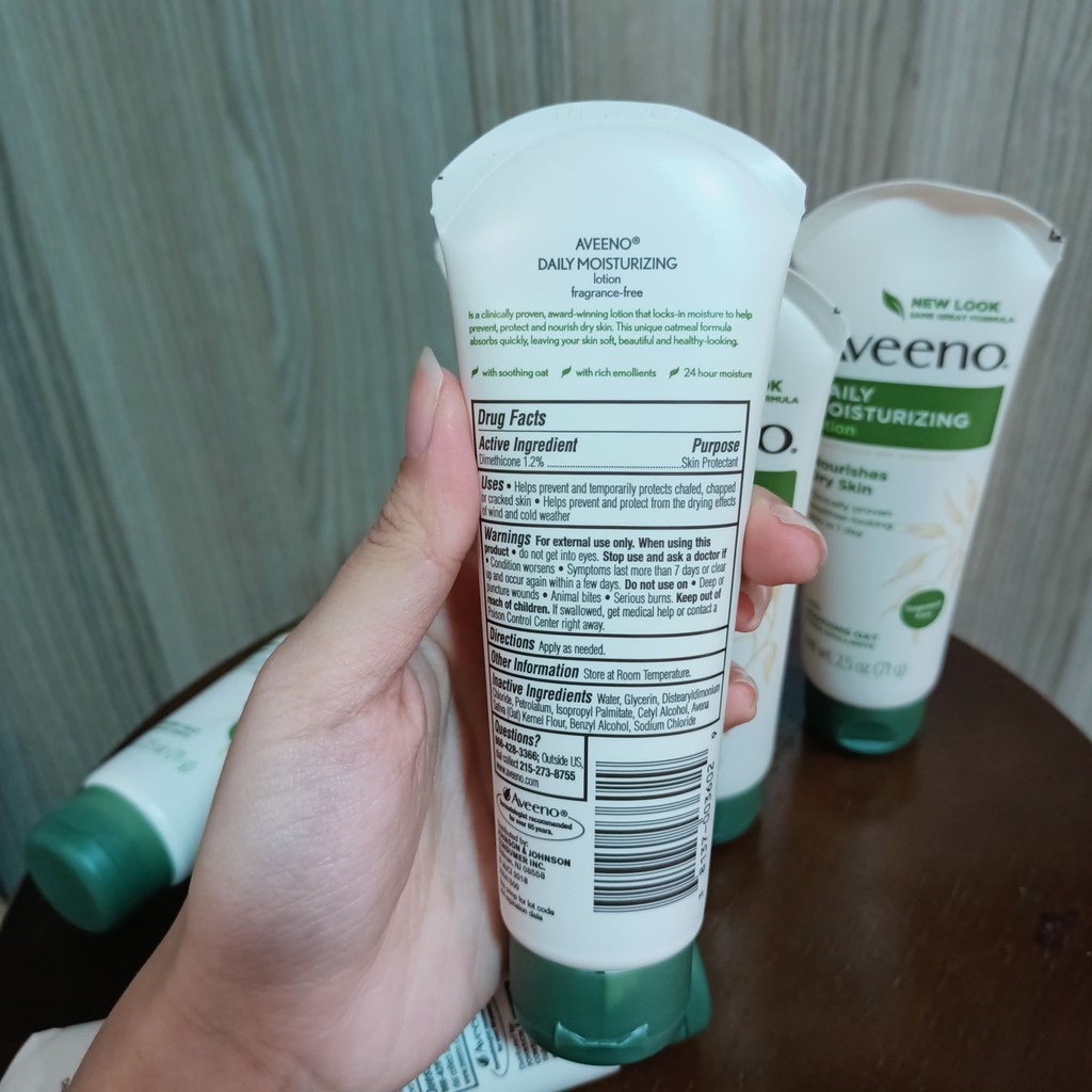 Kem dưỡng thể Aveeno Daily Moiturizing Lotion tuýp 71g date 07/2023