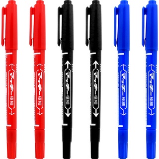Combo bút lông dầu Zebra 2 đầu MO 120 - không xóa được - 1 cái dạ kính - bút lông dầu cao cấp - HOKAMI STORE