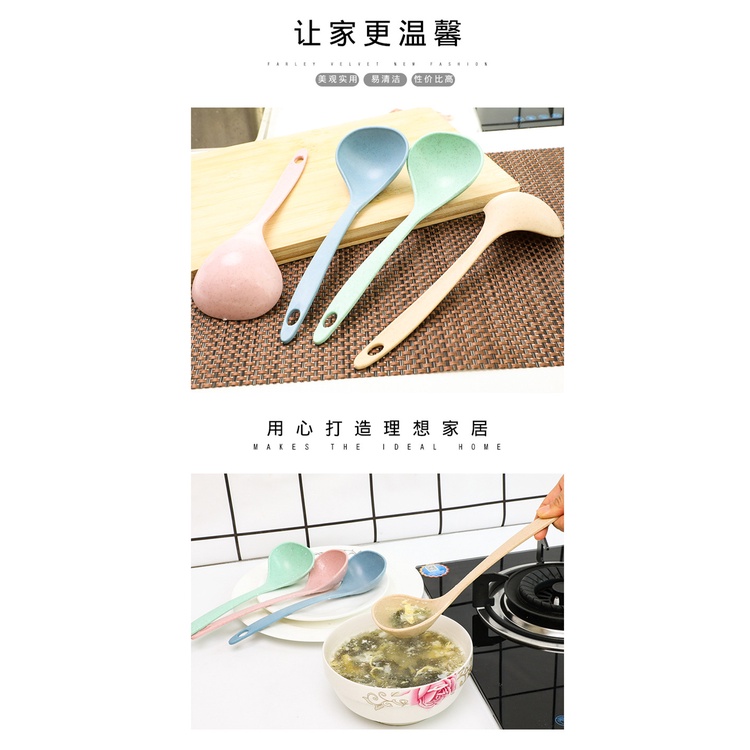 Muỗng Múc Canh Bằng Nhựa Dày Dặn Với Tay Cầm Dài Tiện Dụng Cho Nhà Bếp