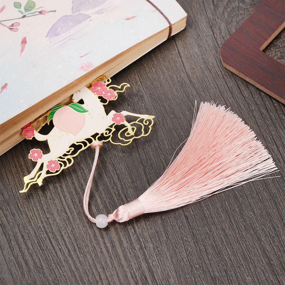 Thẻ Đánh Dấu Trang Sách Bằng Đồng Thau Phong Cách Trung Hoa