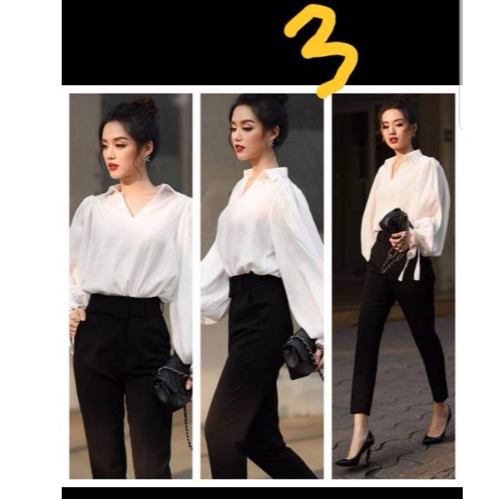 Sơ mi tay nơ Hương Boutique