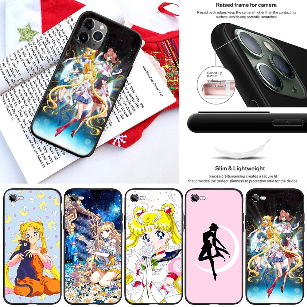 Ốp Điện Thoại In Hình Thủy Thủ Mặt Trăng Cho iPhone 13 12 Pro Max Mini XS Max X VE23 Sailor Moon