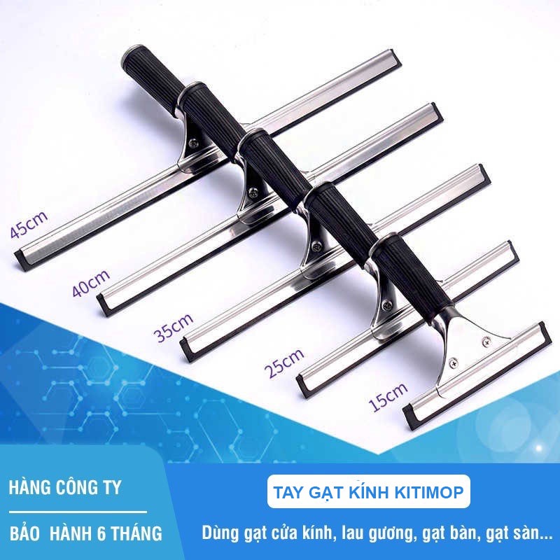 Cây gạt kính, cây gạt nước, tay gạt kính inox lưỡi cao su cao cấp Kitimop-A35