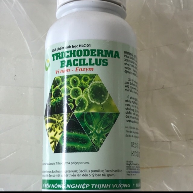 Nấm đối kháng Trichoderma Bacillus (dạng nước) chai 500ml