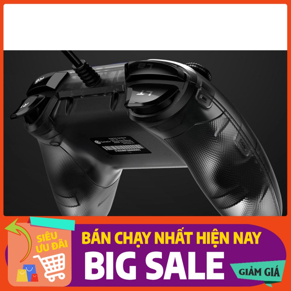 GIÁ SIÊU KHỦNG Tay cầm chơi game Gamesir T4W - T4 pro - tay cầm chơi game có dây đèn led, chế độ rung cực mạnh GIÁ SIÊU