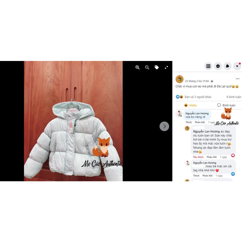 Áo phao Matalan Auth cho bé gái