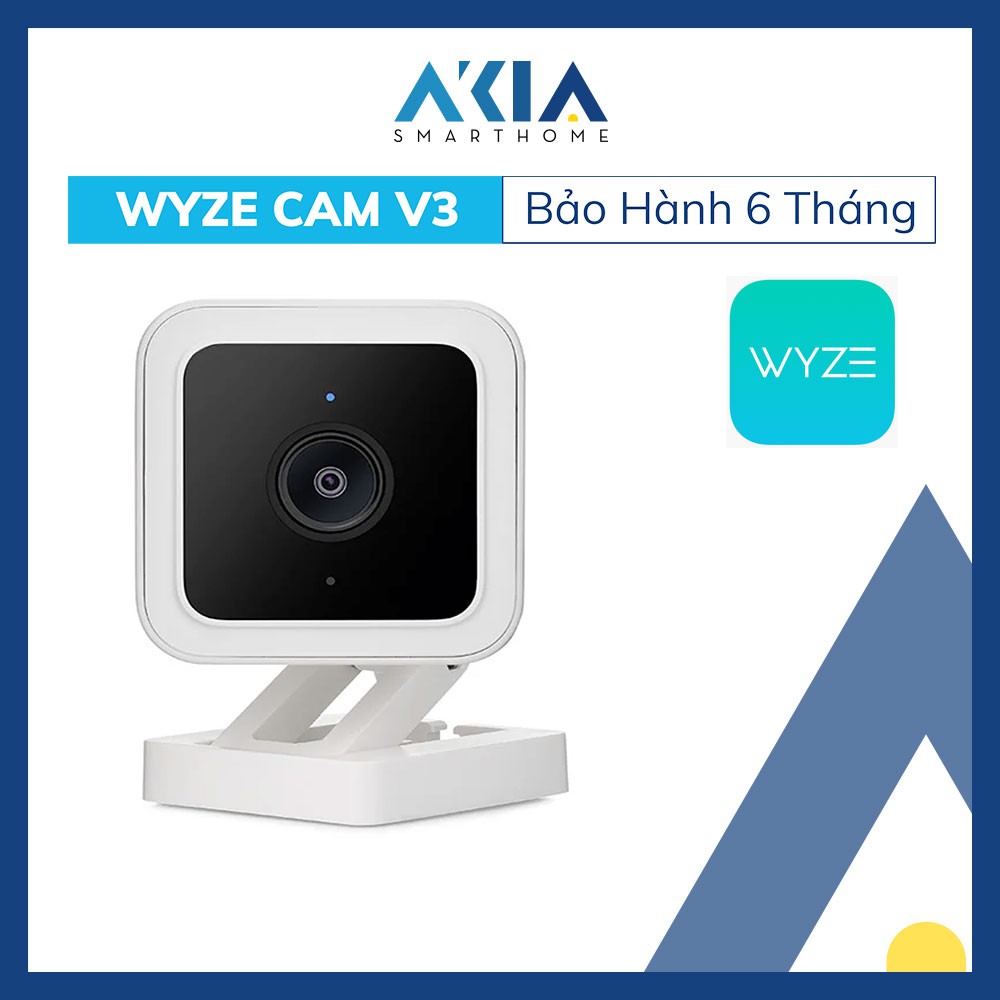 Camera Wyze Cam V3 Full HD 1080p Quay Màu Ban Đêm, Chống Nước gắn được Ngoài Trời, hỗ trợ Google Asistant & Alexa