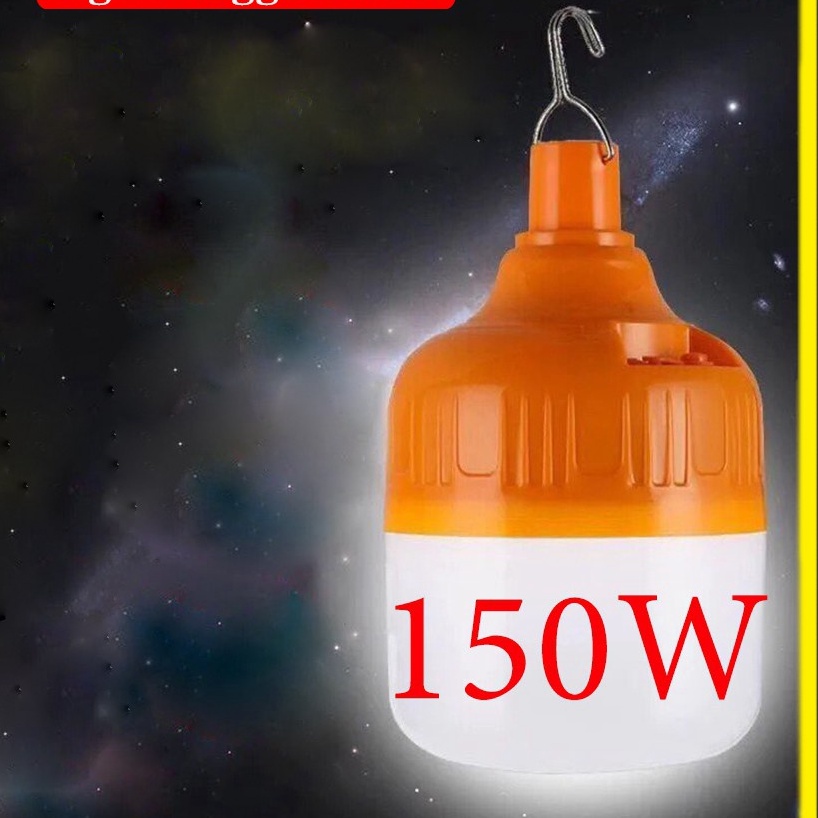 SALE[ SALE SỐC] Bóng Đèn LED Tích Điện Công Suất 150W 6-8H Sáng Liên Tục. Tặng kèm cáp Sạc ( Loại 1 Xịn )