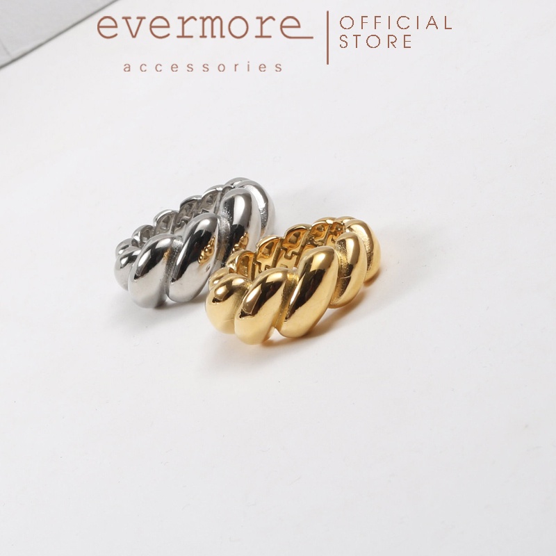 Nhẫn cao cấp Croissant EVERMORE sang trọng, minimalism - N055