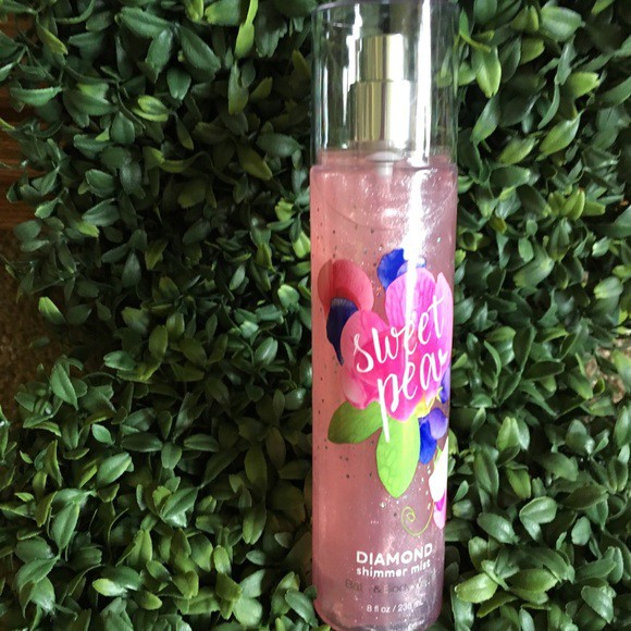 [𝐌Ẫ𝐔 𝐓𝐇Ử 𝐌𝐈𝐍𝐈] Xịt Thơm Có Nhũ Bath & Body Works Fine Fragrance Mist Hương - SWEET PEA DIAMOND SHIMMER MIST | Thế Giới Skin Care