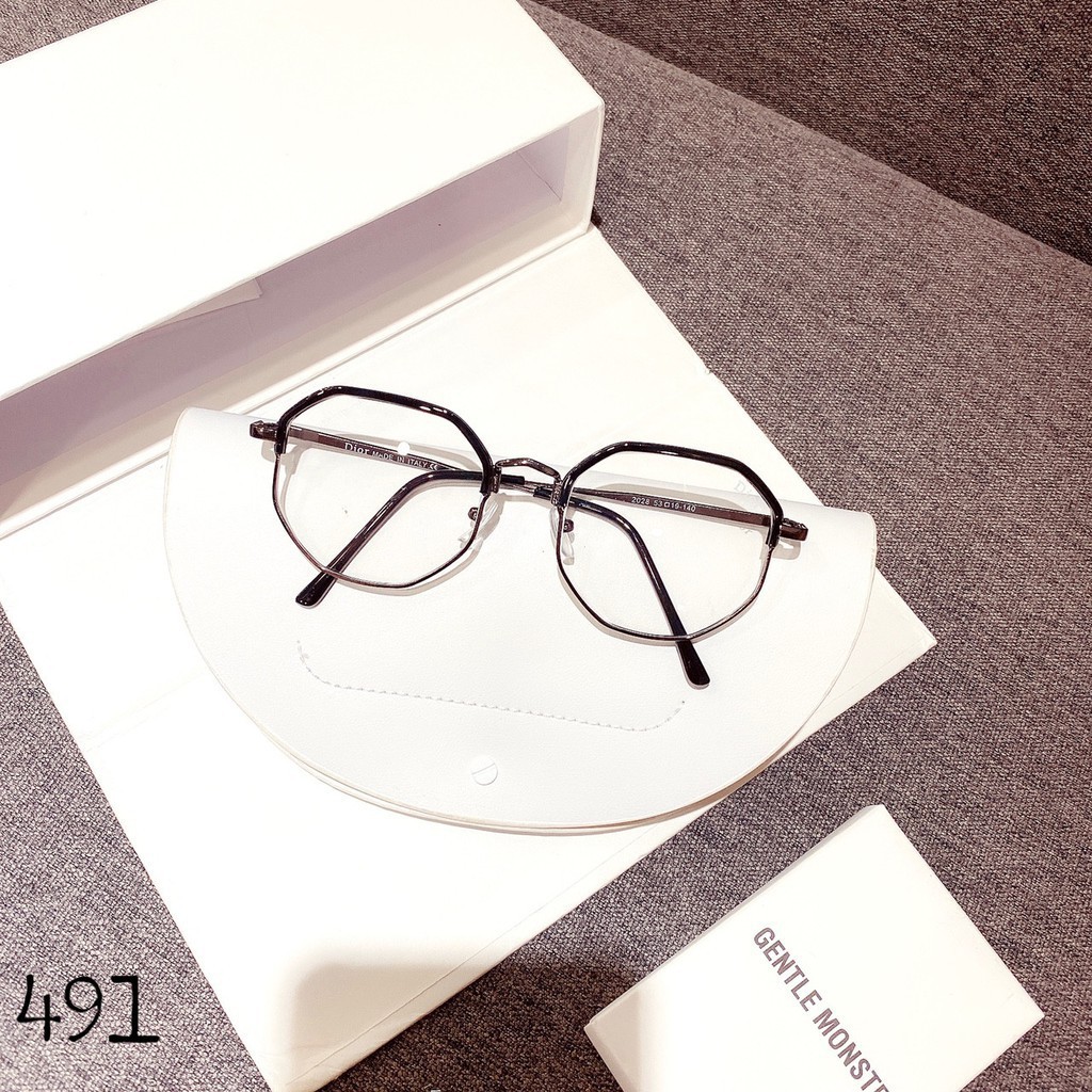 Gọng kính cận B1014 😎 TẶNG KÍNH GM 😎 Kính gọng tròn kim loại - kính chống ánh sáng xanh | BigBuy360 - bigbuy360.vn