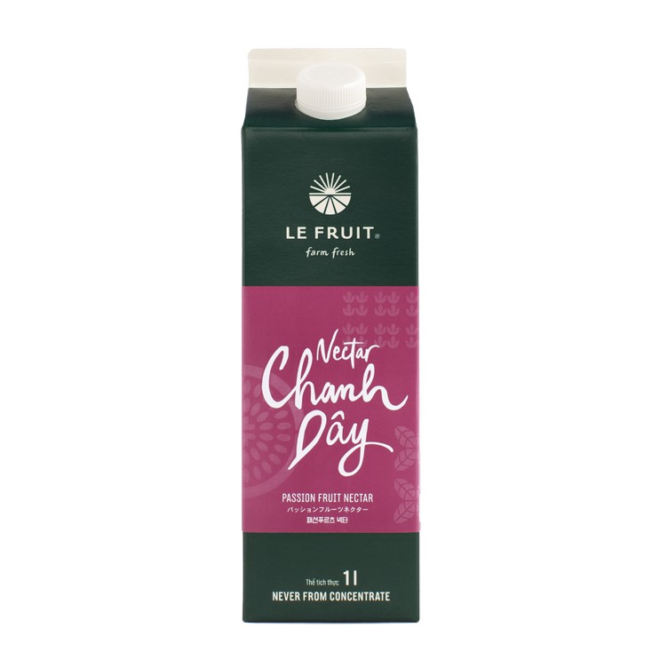Nước ép nectar chanh dây Le Fruit 1L