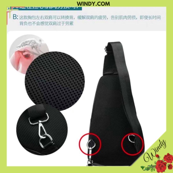 Túi đeo chéo nam da bò thật dập vân cá sấu cao cấp khoá kim loại cao cấp Windy.com