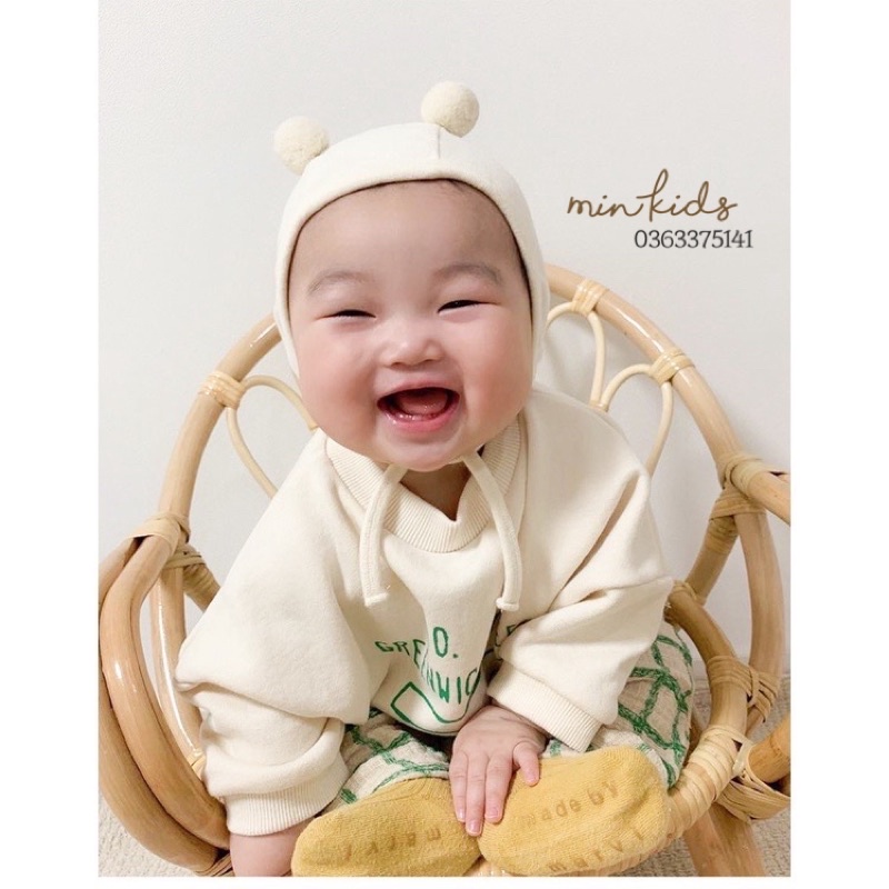 Mũ cục bông cho bé (0-12m)