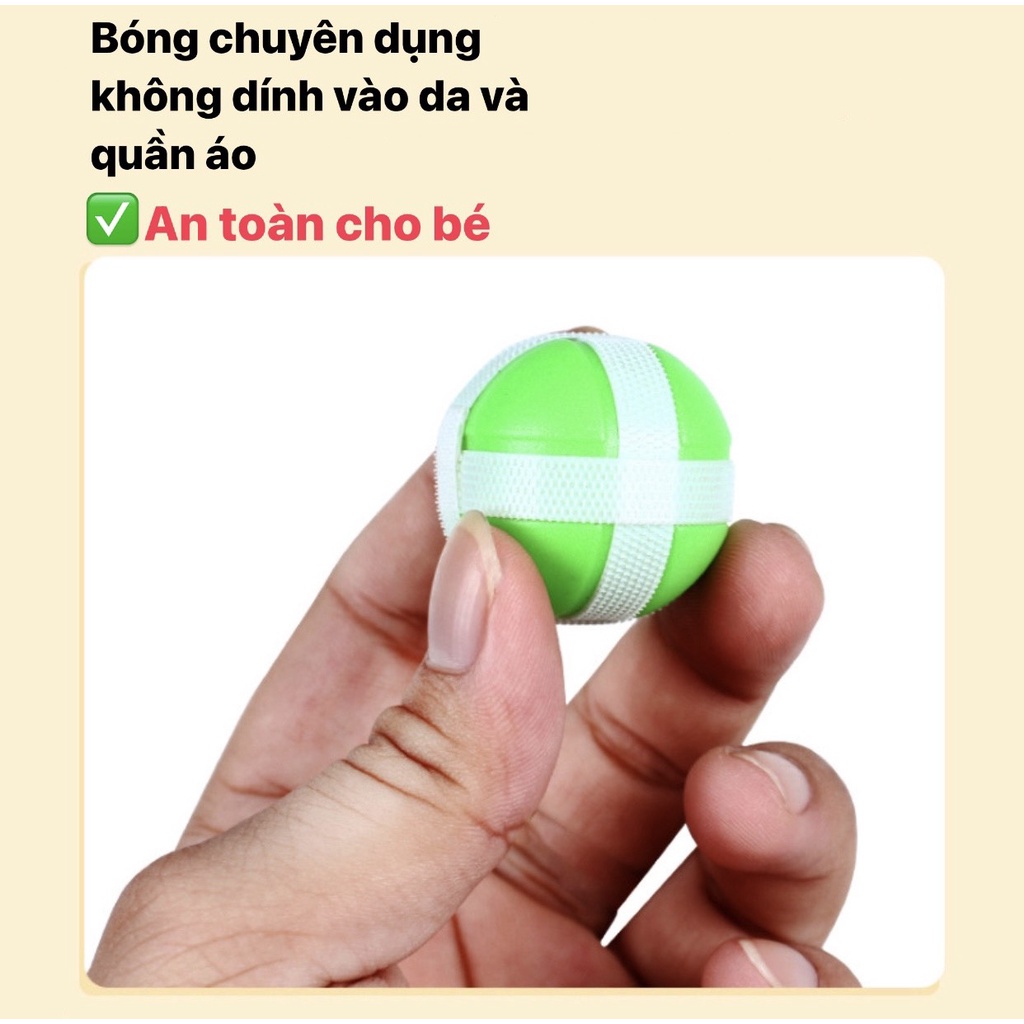 [TẶNG KÈM 3 BÓNG] Đồ chơi bảng phi tiêu bóng dính cho bé, bảng bóng ném treo trường hình thú MasterKids