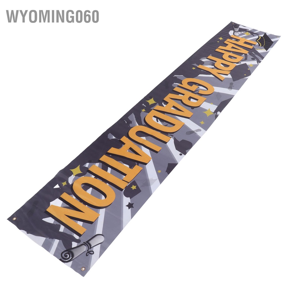 Wyoming060 Biểu ngữ tốt nghiệp Tốt Chúc mừng phông nền Trang trí ký hiệu cho trường đại học Trung phổ thông cơ sở