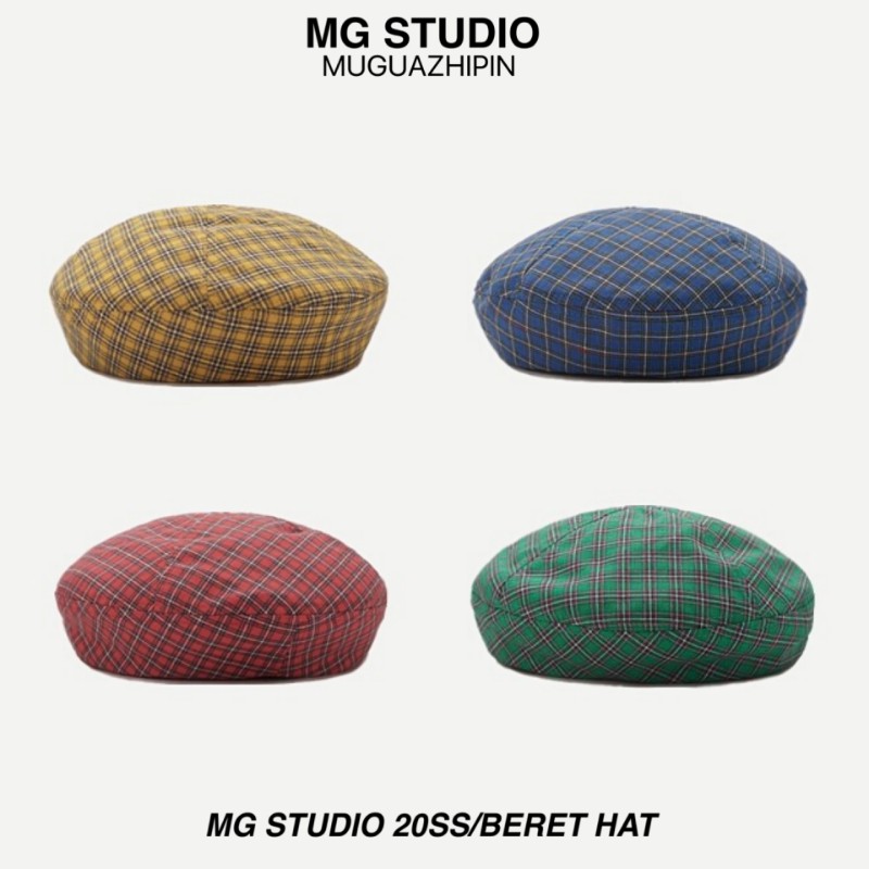 Mũ Beret MG STUDIO Họa Tiết Ca Rô Thời Trang Sành Điệu