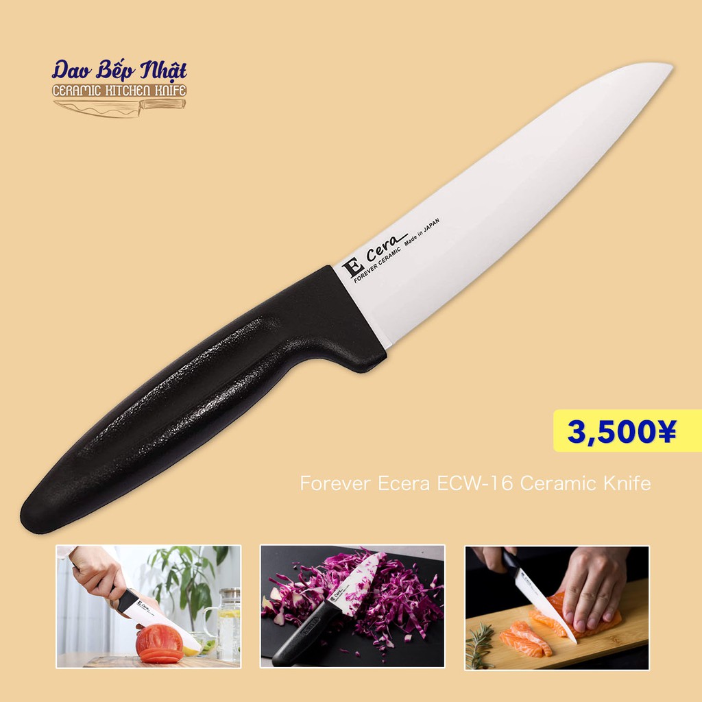 Dao bếp gốm sứ cao cấp Nhật Bản CERAMIC FOREVER ECW-16